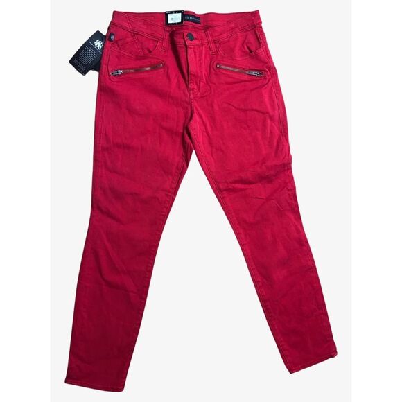 Rock & Republic Jeans 12M Denim Pants Bottom Zippered Pocket NWT - Picture 1 of 10